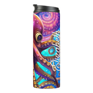 Termo Pulpo kraken con nombre personalizado