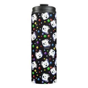 Termo Punto de KiniArt Westie Polka