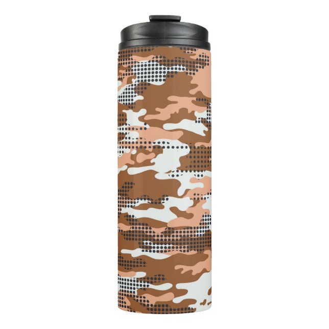 Termo Punto de Polka del Camuflaje: Resumen Sin Maravill (Anverso)