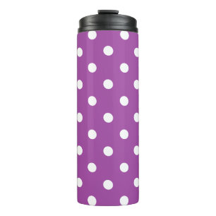 Termo Punto de polka morado
