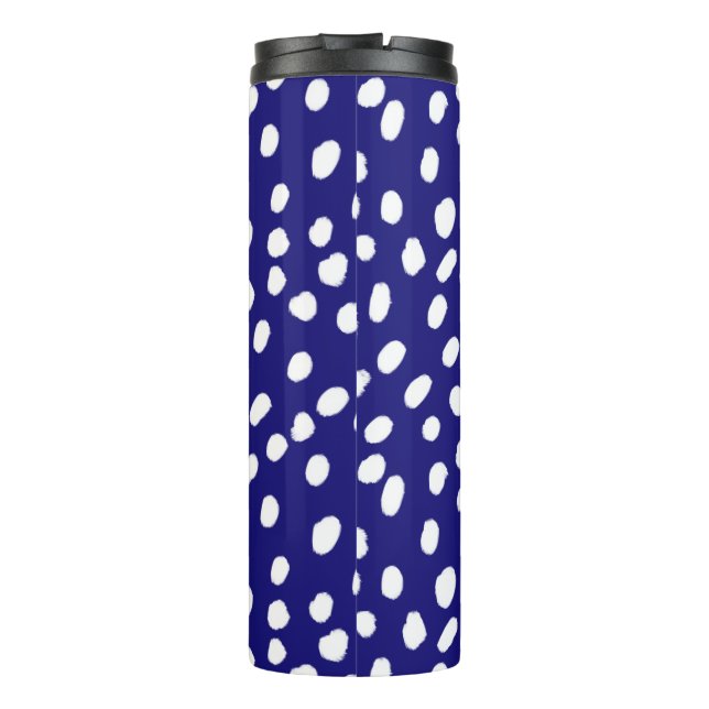 Termo Puntos Blancos Azul Oscuro (Reverso)