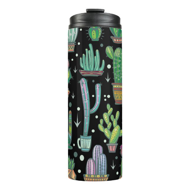 Termo Puntos coloridos dibujados a mano: cosecha abstrac (Anverso)