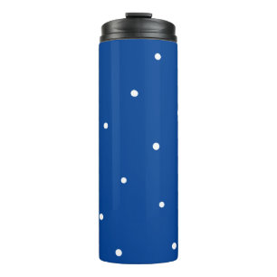 Termo Puntos de polka blanco