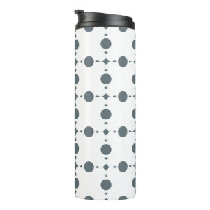 Termo Puntos de Polka Gris, Patrón De Punto De Polka, Pu