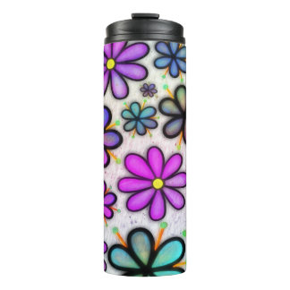 Termo Purple Daisy Retro