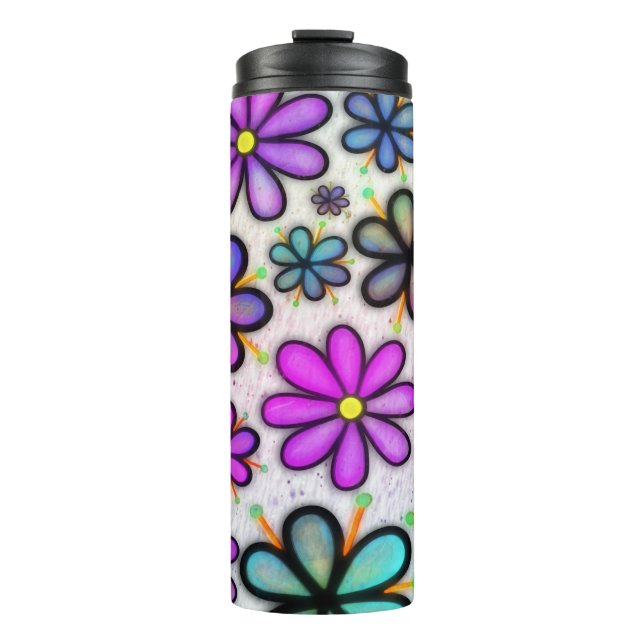 Termo Purple Daisy Retro (Anverso)