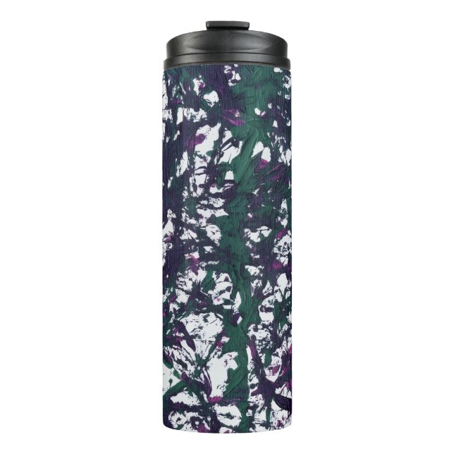 Termo Purple, Green, Pink, Marble Artwork (Anverso)