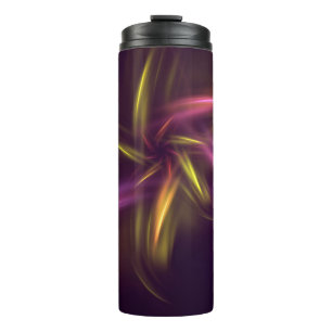 Termo Purple Shades Resumen Fantasía Flor