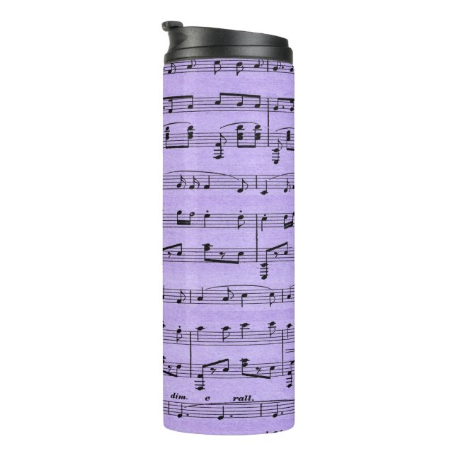 Termo Purple Sheet Music (Rotado hacia la derecha)