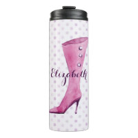 Purple stiletto heel boot personalizado