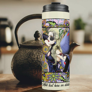 Termo Púrpura de Floral de hadas rubias