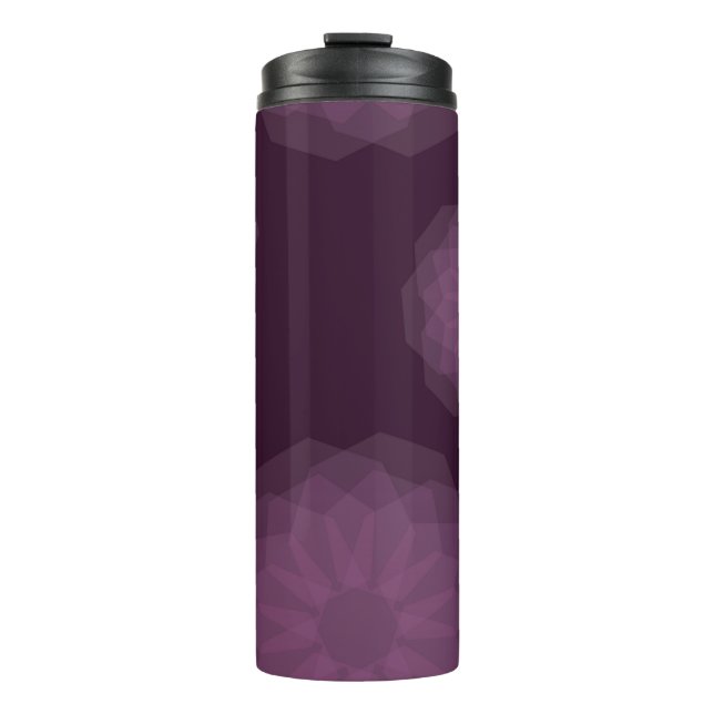 Termo Púrpura, fresca, moderna, simple y floral abstract (Anverso)