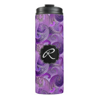 Púrpura Paisley con monograma Personalizado