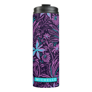 Termo Púrpura Paisley personalizada