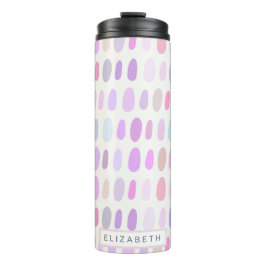 Termo púrpura rosa patrón moda femenina lindo