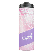 Púrpura, rosa y blanco purpurina sombrío