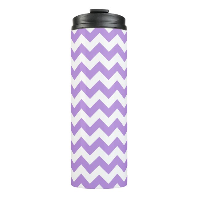 Termo Púrpura Zigzag, Púrpura Chevron, Patrón Geométrico (Anverso)