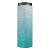 Purpurina azul claro Tumblador térmico Ombre