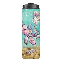 *~* Purpurina caprichosa Sirena de conchas de tort