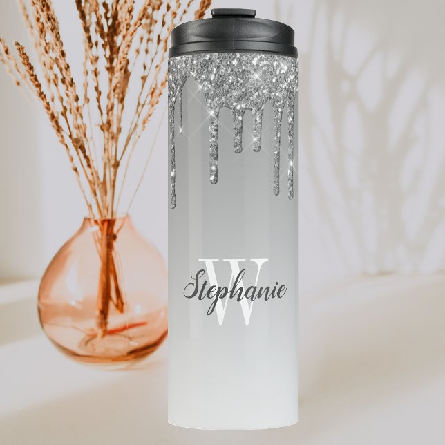 Termo Purpurina De Faux Plata Perforación Esparkle Ombre (Subido por el creador)