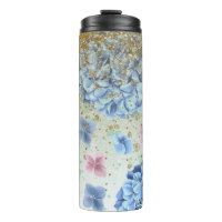 *~* Purpurina De Hidrangea Rosa Azul Giral