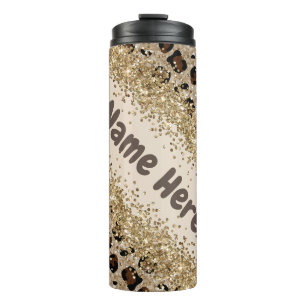 Termo Purpurina de impresión de Cheetah