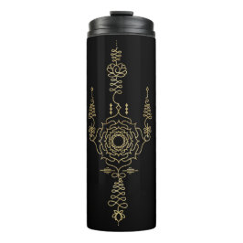Termo *~* Purpurina de oro Crown Chakra Totem BLACK