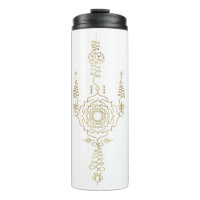 *~* Purpurina de oro Crown Chakra Totem White