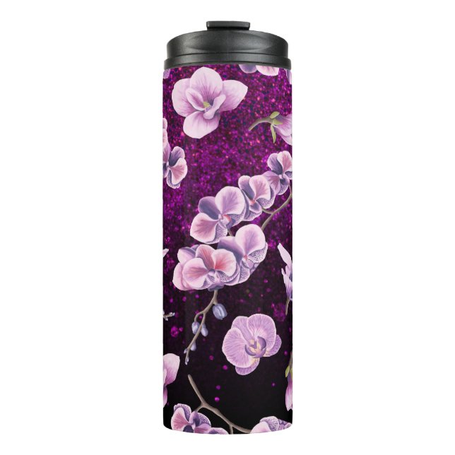 Termo *~* Purpurina Floral Giral Tumbler Termal Confetti (Anverso)