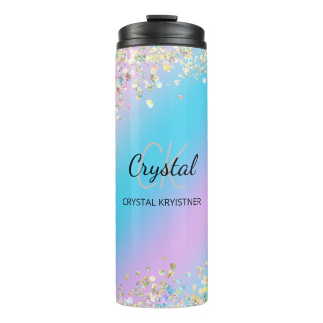 Termo Purpurina holográfico moderno (Anverso)