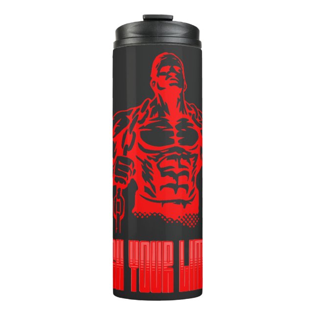 Termo Push Your Limits - Bodybuilding and Determination  (Anverso)