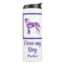 PY&B de la silueta de perro de boxer