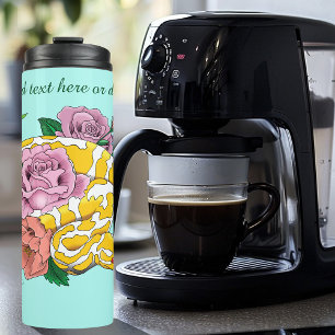 Termo Python albino blanco amarillo