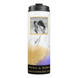 Termo *~* QR LOGO COUPLE Foto Gold Purple