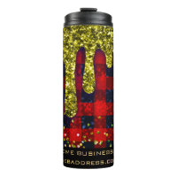 *~* QR SWAG Navidades Rústicos Purpurina Red Plaid