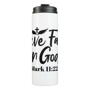 Termo Que Dios tenga fe en la cita Inspiradora 11:22