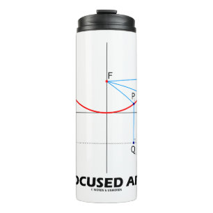 Termo ¿Qué Tan Enfocado Estás? Parabola Graph Geek Humor