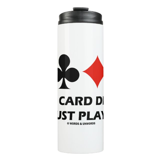 Termo ¿Qué Tarjeta Acabas De Jugar? Cuatro cartas se ada (Anverso)