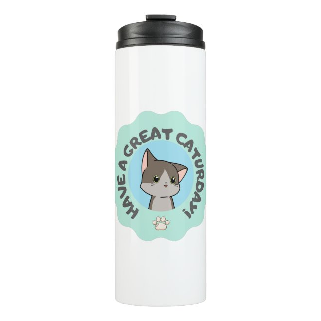 Termo ¡Que tengas un buen sábado! Cartoonis Blue Green c (Anverso)