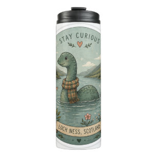 Termo Quédate Curioso Acogedor Críptido Nessie Monstruo 