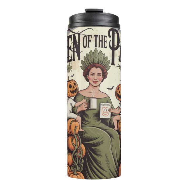 Termo Queen of the Patch Halloween Thermal Tumbler Gift (Anverso)