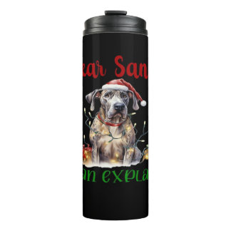 Termo Querido Santa Puedo Explicar Great Dane Camiseta E