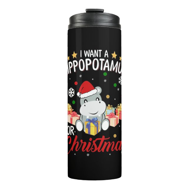 Termo Quiero Un Hipótamo Para La Camisa De Los Navidades (Anverso)