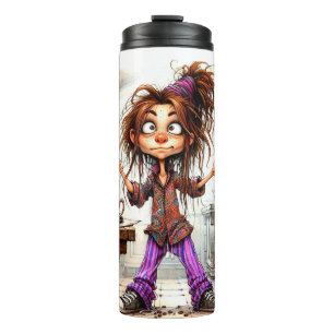 Termo Quirky Coffee Lady Tumbler Termal de Buena Suerte