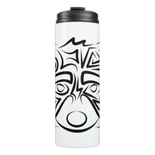 Termo Racco tribal blanco y negro