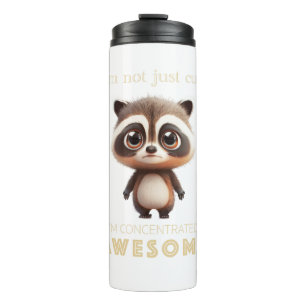 Termo Raccoon Concentrado Awesome Cute Adorable Funny