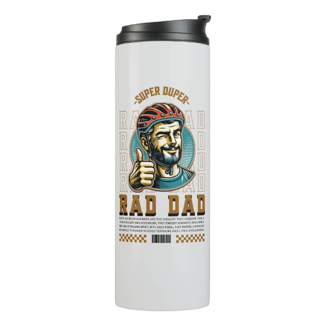 Termo RAD DAD Mountain Biking Dad - Tumbler térmico (Rotado hacia la izquierda)