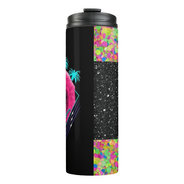 Termo Radical Flamingo | purpurina falso (Anverso)