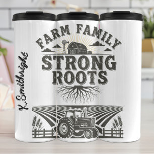 Termo Raíces fuertes de la familia campesina