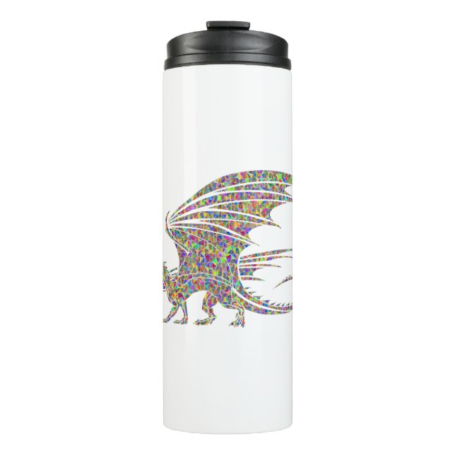 Termo Rainbow Dragon Tribal Tattoo Idée cadeau (Anverso)